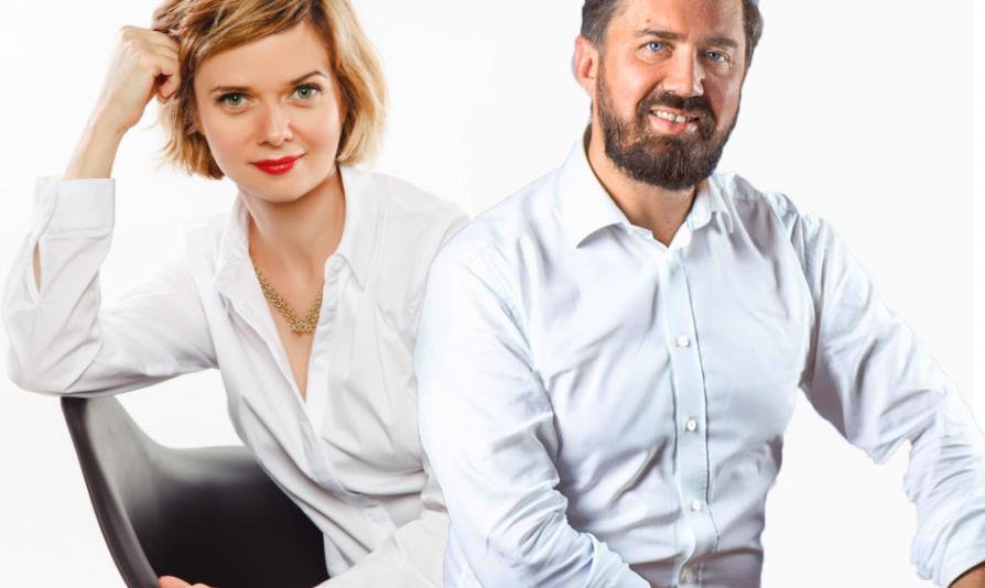 Na zdjęciu Joanna Ospalska i Tomasz Grzelak