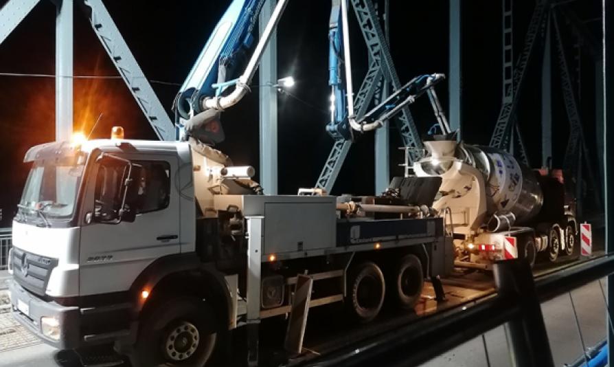 Remont mostu w Toruniu 