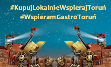 Grafika promująca działania promocyjne skierowane do toruńskich przedsiębiorców