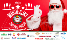 Grafika z tekstem Mikołajki Gastro Toruń 