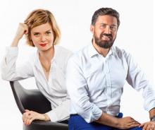 Na zdjęciu Joanna Ospalska i Tomasz Grzelak