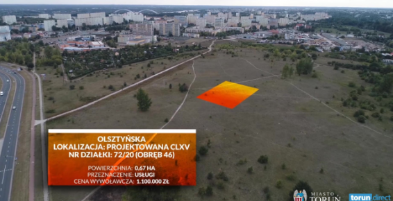 Działki inwestycyjne we wschodnim Toruniu - Olsztyńska