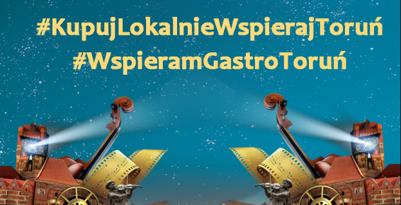 Grafika promująca działania promocyjne skierowane do toruńskich przedsiębiorców