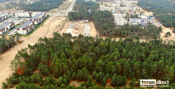 Zdjęcie przedstawia teren inwestycyjny na JARze