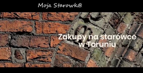 Grafika z tekstem:  Zakupy na starówce w Toruniu  