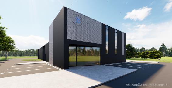 Wizualizacja siedziby firmy Borwood 