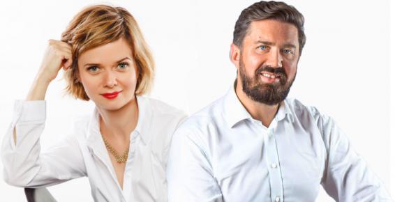 Na zdjęciu Joanna Ospalska i Tomasz Grzelak
