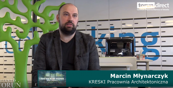 Na zdjęciu Marcin Młynarczyk, właściciel Pracowni Architektonicznej Kreski 