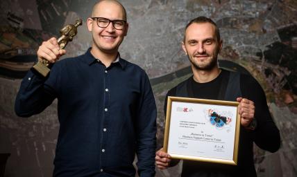 Na zdjęciu Michał Walkowski i Łukasz Drygalski 